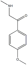 1-(4-methoxyphenyl)-2-(methylamino)ethanone hydrochloride 구조식 이미지