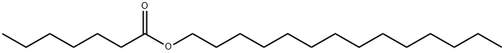 tetradecyl heptanoate Structure