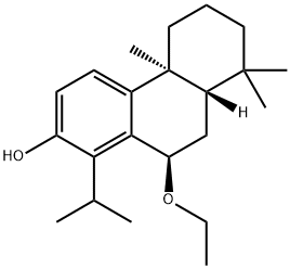 2-Phenanthrenol, 10-ethoxy-4b,5,6,7,8,8a,9,10-octahydro-4b,8,8-trimethyl-1-(1-methylethyl)-, (4bS,8aS,10R)- Structure