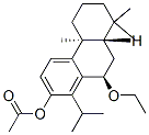 2-Phenanthrenol, 10-ethoxy-4b,5,6,7,8,8a,9,10-octahydro-4b,8,8-trimethyl-1-(1-methylethyl)-, acetate, (4bS,8aS,10R)- Structure