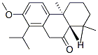 9(5H)-Phenanthrenone, 4b,6,7,8,8a,10-hexahydro-2-methoxy-4b,8,8-trimethyl-1-(1-methylethyl)-, (4bS,8aS)- 구조식 이미지