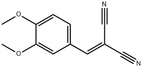 ((3,4-디메톡시페닐)메틸렌)메탄-1,1-디카르보니트릴 구조식 이미지