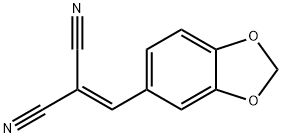 (BENZO[3,4-D]1,3-DIOXOLAN-5-YLMETHYLENE)METHANE-1,1-DICARBONITRILE 구조식 이미지