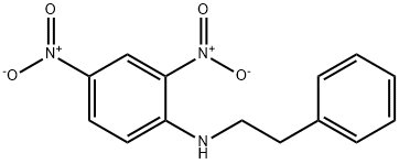 N-(2-페닐에틸)-2,4-디니트로아닐린 구조식 이미지