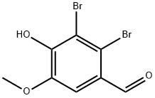 2,3-DIBROMO-4-HYDROXY-5-METHOXYBENZALDEHYDE Structure
