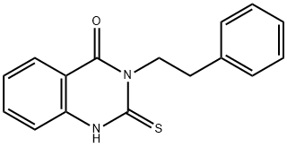 3-(2-phenylethyl)-2-thioxo-2,3-dihydro-4(1H)-quinazolinone Structure