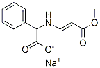 나트륨[(3-메톡시-1-메틸-3-옥소-1-프로페닐)아미노]페닐아세테이트 구조식 이미지