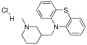 10-[(1-methyl-3-piperidyl)methyl]-10H-phenothiazine monohydrochloride Structure