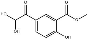 3-카보메톡시-4-하이드록시페닐글리옥살수화물 구조식 이미지