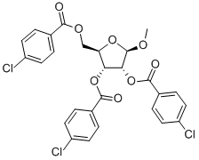 29755-00-8 Methyl 2,3,5-tri-O-(4-chlorobenzoyl)-beta-D-ribofuranoside