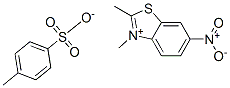 2,3-dimethyl-6-nitrobenzothiazolium p-toluenesulphonate Structure