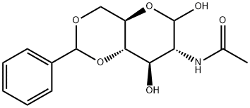 2-ACETAMIDO-4,6-O-BENZYLIDENE-2-DEOXY-D-GLUCOPYRANOSE Structure