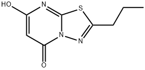 5H-1,3,4-Thiadiazolo[3,2-a]pyrimidin-5-one, 7-hydroxy-2-propyl- (9CI) 구조식 이미지