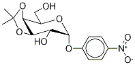 p-Nitrophenyl 3,4-O-Isopropylidene-α-D-galactopyranoside Structure