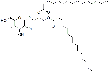 1,2-di-O-palmitoyl-3-O-(glucopyranosyl)glycerol Structure