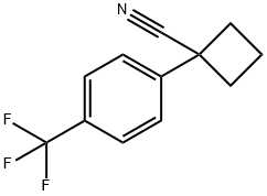 1-(4-(trifluoroMethyl)phenyl)cyclobutanecarbonitrile Structure