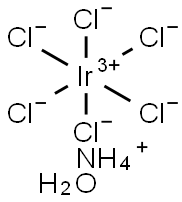 AMMONIUM HEXACHLOROIRIDATE (III) HYDRATE Structure