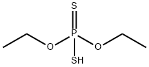 O,O-디에틸 수소 포스포로디씨오에이트 구조식 이미지