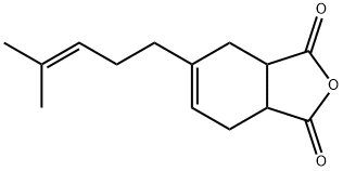 1,2,3,6-tetrahydro-4-(4-methylpent-3-enyl)phthalic anhydride Structure