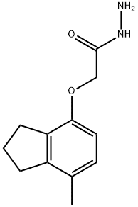 2-[(7-METHYL-2,3-DIHYDRO-1H-INDEN-4-YL)OXY]ACETOHYDRAZIDE 구조식 이미지