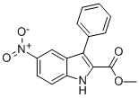 METHYL 5-NITRO-3-PHENYL-1H-INDOLE-2-CARBOXYLATE Structure