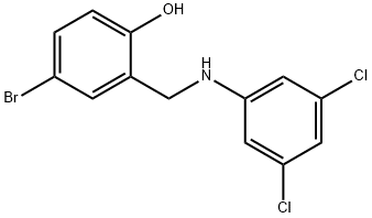 4-BROMO-2-[(3,5-DICHLOROANILINO)METHYL]BENZENOL Structure