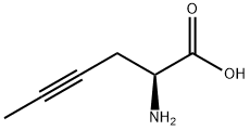 (S)-2-Amino-4-hexynoic acid 구조식 이미지