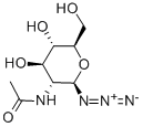 2-ACETAMIDO-2-DEOXY-BETA-D-글루코피라노실아자이드 구조식 이미지