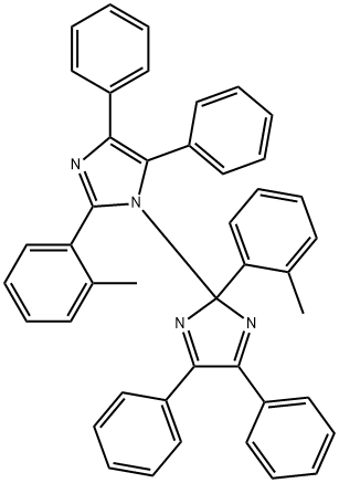 4,4',5,5'-Tetraphenyl-2,2'-di-o-tolyl-2'H-1,2'-biimidazole 구조식 이미지