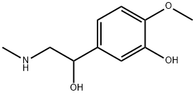 3-하이드록시-4-메톡시-N-메틸페네타놀아민 구조식 이미지