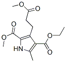 1H-Pyrrole-2,4-dicarboxylicacid,3-(3-methoxy-3-oxopropyl)-5-methyl-,4-ethyl2-methylester(9CI) Structure