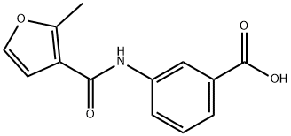3-[(2-methyl-3-furoyl)amino]benzoic acid Structure