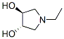 3,4-Pyrrolidinediol,1-ethyl-,(3S,4S)-(9CI) 구조식 이미지