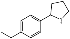 2-(4-에틸페닐)피롤리딘 구조식 이미지