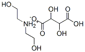 bis(2-hydroxyethyl)ammonium hydrogen tartrate Structure