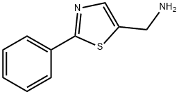 C-(2-페닐-티아졸-5-일)-메틸아민 구조식 이미지