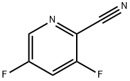 2-Cyano-3,5-difluoropyridine 구조식 이미지