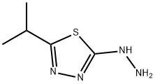 1,3,4-Thiadiazol-2(3H)-one,5-(1-methylethyl)-,hydrazone(9CI) 구조식 이미지