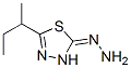 1,3,4-Thiadiazol-2(3H)-one,5-(1-methylpropyl)-,hydrazone(9CI) 구조식 이미지