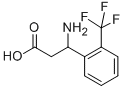 3-아미노-3-(2-트리플루오로메틸-페닐)-프로피온산 구조식 이미지