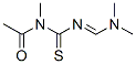 Acetamide,  N-[[[(dimethylamino)methylene]amino]thioxomethyl]-N-methyl- Structure