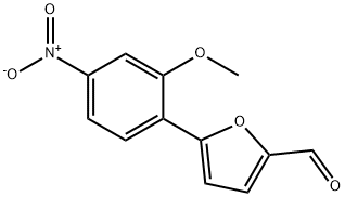 5-(2-METHOXY-4-NITRO-PHENYL)-FURAN-2-CARBALDEHYDE 구조식 이미지