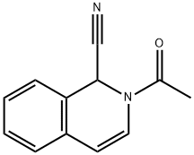 2-아세틸-1,2-디히드로-1-이소퀴놀린카르보니트릴 구조식 이미지