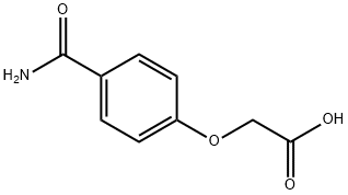 (4-Carbamoylphenoxy)acetic Acid Structure