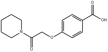 4-[2-oxo-2-(piperidin-1-yl)ethoxy]benzoic acid Structure