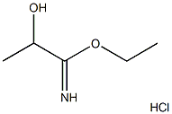 ethyl 2-hydroxypropanimidoate hydrochloride 구조식 이미지