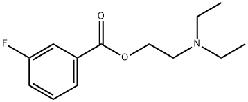 3-Fluorobenzoic acid, 2-(diethylamino)ethyl ester Structure