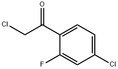 Ethanone, 2-chloro-1-(4-chloro-2-fluorophenyl)- (9CI) Structure