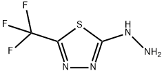 2-hydrazino-5-(trifluoromethyl)-1,3,4-thiadiazole 구조식 이미지