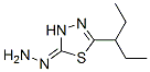 1,3,4-Thiadiazol-2(3H)-one,5-(1-ethylpropyl)-,hydrazone(9CI) Structure